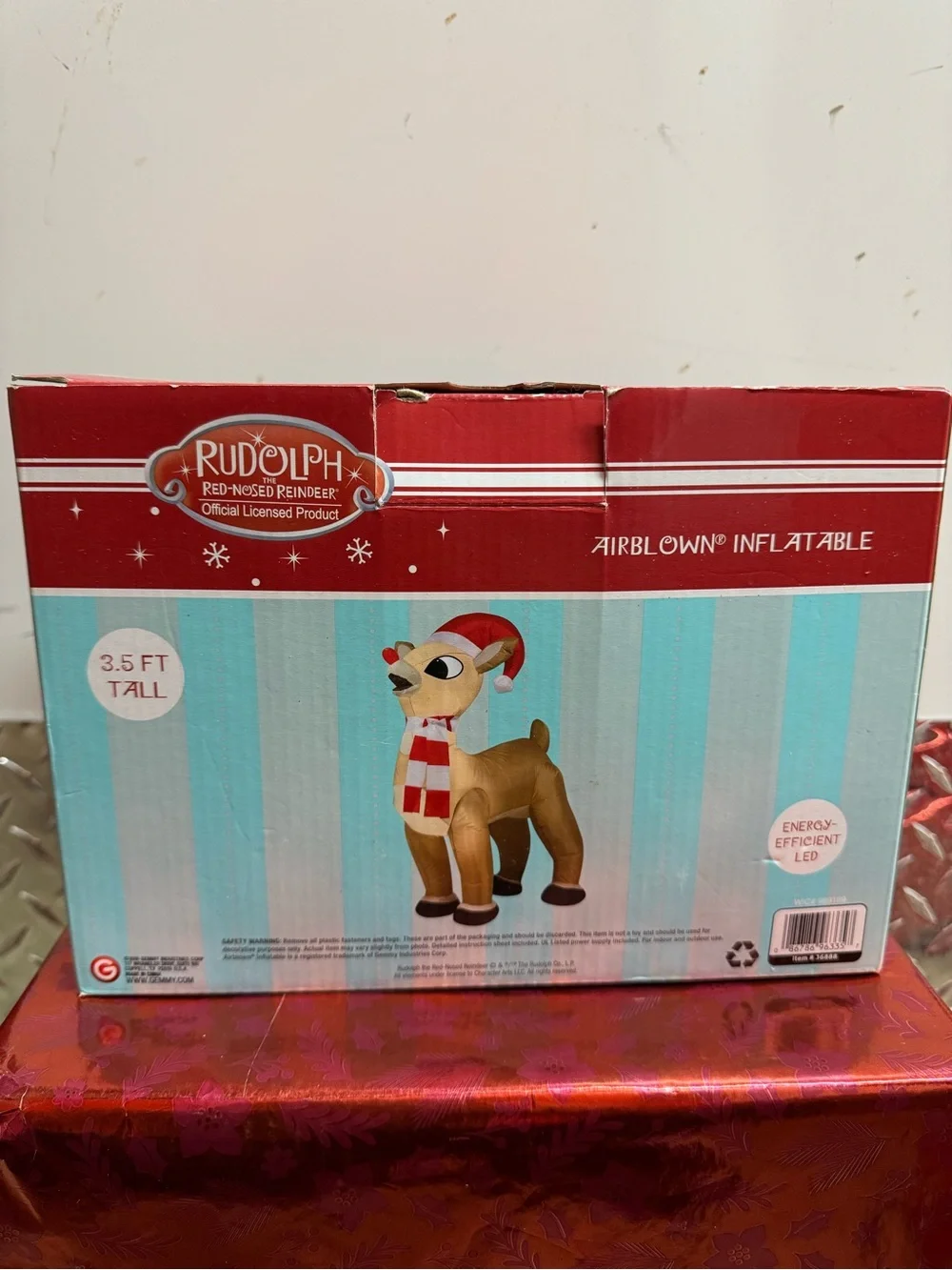 Christmas Rudolph Inflatable - Picture 3 of 6